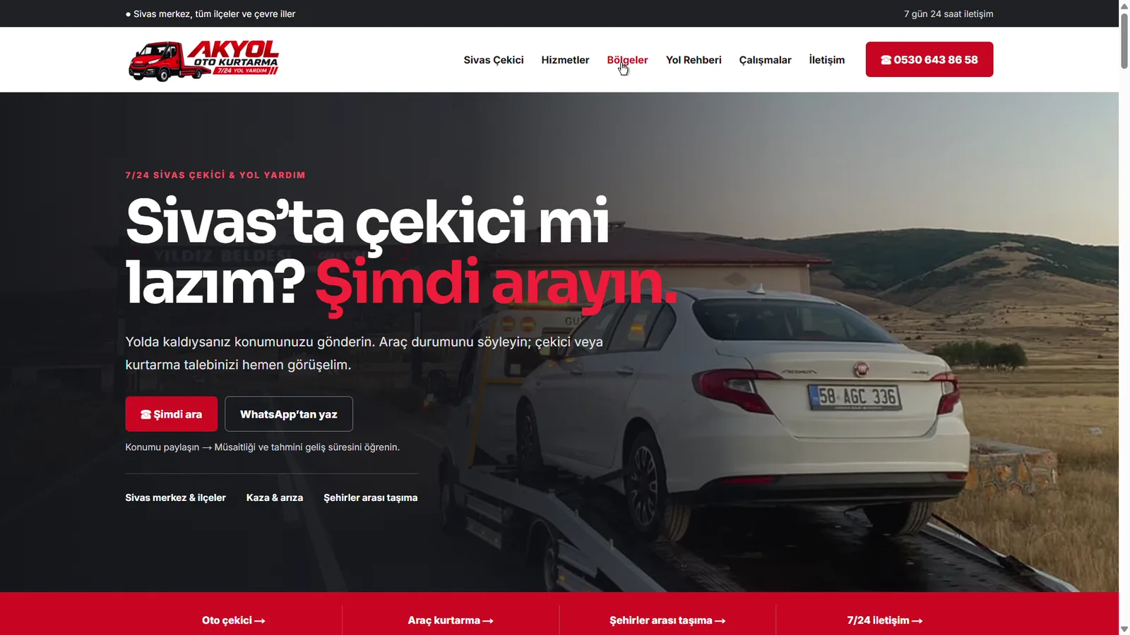 Akyol Oto Kurtarma proje görseli