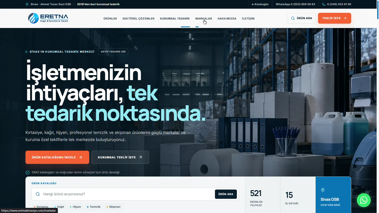 Eretna Kırtasiye proje görseli