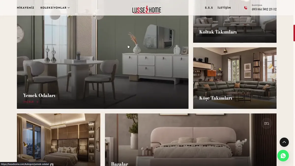 Lusse Home proje önizlemesi