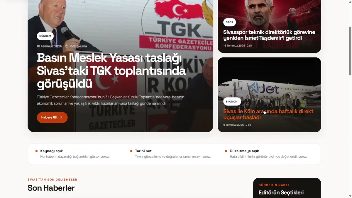 Sivas Ayaklı Gazete proje önizlemesi